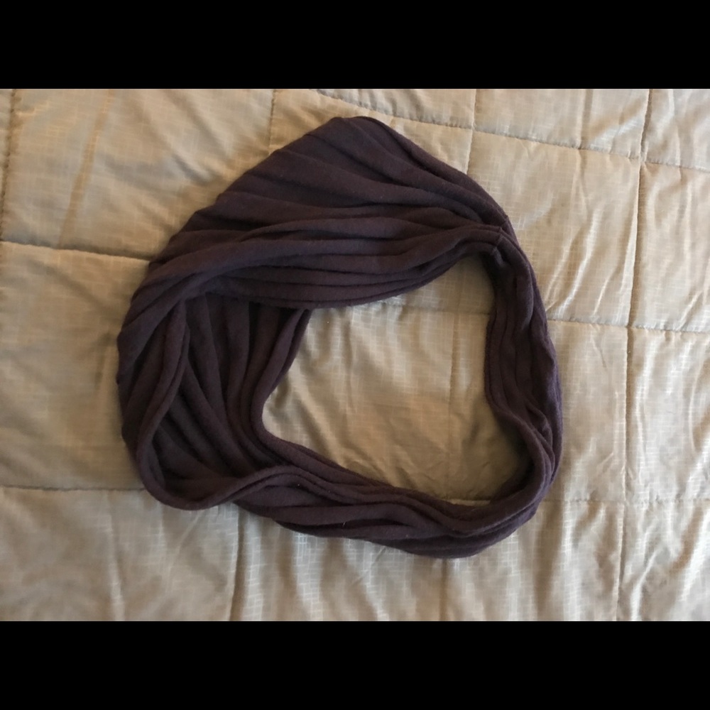 Dark purple infinity scarf